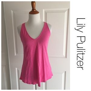 Lily Pulitzer Hot Pink Racerback Tank XS